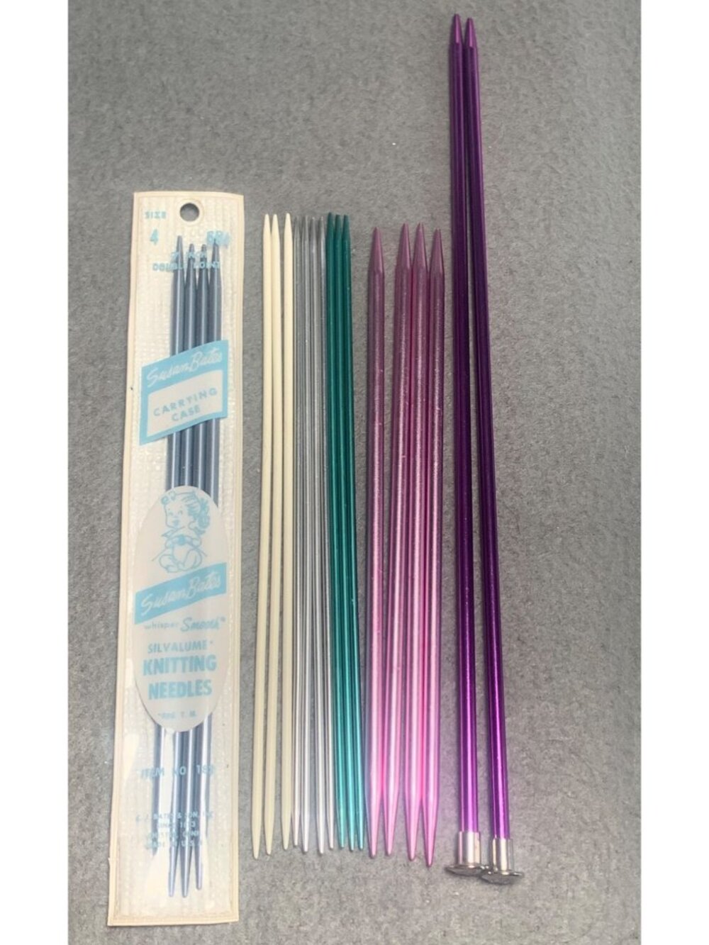 Susan Bates and Boye Silvalume Knitting Needles Assortment